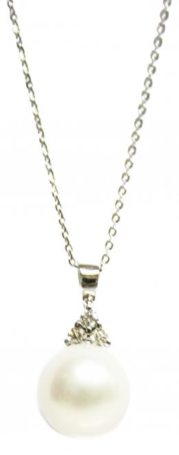 139 - COLGANTE CON BRILLANTES Y PERLA