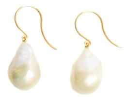 90 - PENDIENTES CON PERLAS BARROCAS