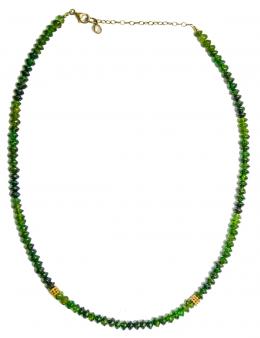 146 - COLLAR GARGANTILLA CON TURMALINAS VERDES