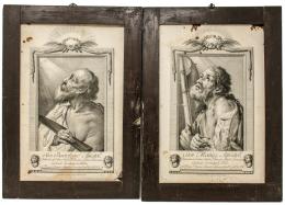 232 - PAREJA DE GRABADOS DEL SIGLO XVIII