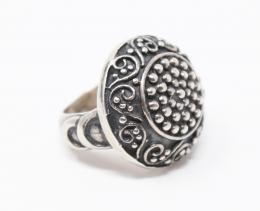 105 - ANILLO BOMBÉ DE PLATA