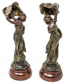 892 - PAREJA DE ESCULTURAS FRANCESAS