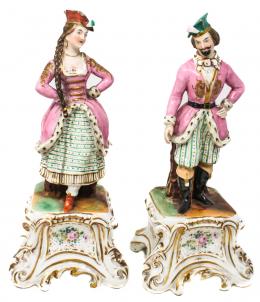 554 - PAREJA DE FIGURAS "VIEJO PARIS"