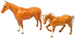 512 - DOS "CABALLOS" EN PORCELANA BESWICK
