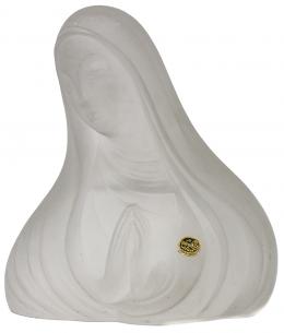 12 - VIRGEN EN CRISTAL GLASEADO