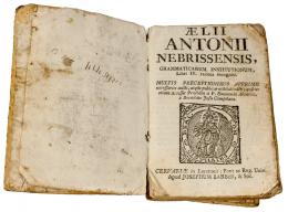 286 - AELII ANTONII NEBRISSENSIS, GRAMMATICARUM INSTITUTIONUM
