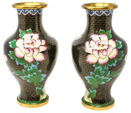 420 - PAREJA DE JARRONES CLOISONÉ