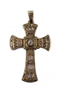 227 - CRUZ COLGANTE DE PPS. DEL S.XX
