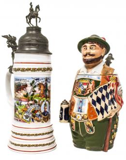 494 - DOS JARRAS DE CERVEZA ALEMANAS