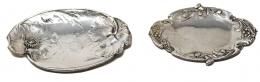 773 - DOS PEQUEÑAS BANDEJAR ART NOUVEAU EN PLATA