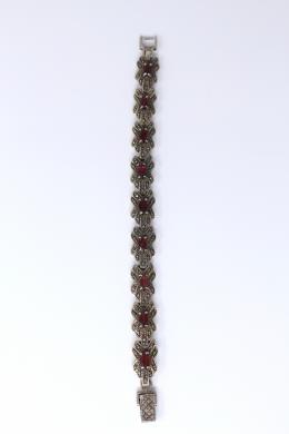 171 - PULSERA DE PLATA CON MARQUESITAS