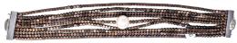 1430 - PULSERA DE NUEVE HILOS CON UNA PERLA CULTIVADA