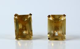 147 - PENDIENTES CON TOPACIOS AMARILLOS