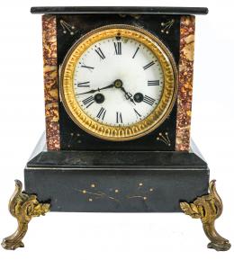 781 - RELOJ MARMOL NEGRO