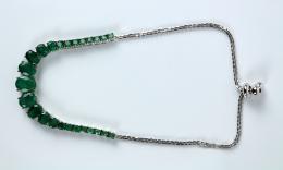 167 - PULSERA CON ESMERALDAS