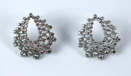 143 - PENDIENTES CON BRILLANTES TIPO BULGARY