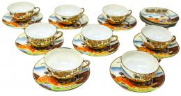 404 - 8 TAZAS CON PLATO.