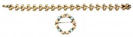 215 - PULSERA Y BROCHE