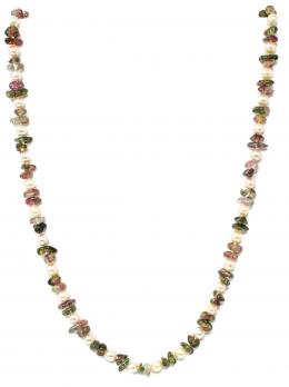122 - COLLAR DE PERLAS Y TURMALINAS
