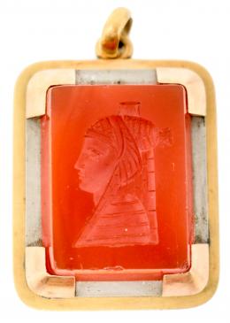 126 - INTAGLIO EGIPCIO DE PPS. DEL S.XX