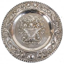 738 - PLATO DECORATIVO DE PLATA