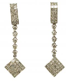 185 - PENDIENTES CON DIAMANTES TALLA PRINCESA
