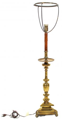 116 - LAMPRA DE SOBREMESA EN BRONCE PULIDO "VALENTI"