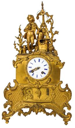 775 - RELOJ DE SOBREMESA  FRANCÉS DE FINALES DEL S.XIX