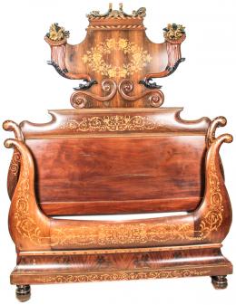 294 - CAMA ISABELINA DE LA SEGUNDA MITAD DE S.XIX