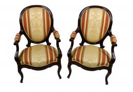 358 - PAREJA DE SILLONES ISABELINOS+