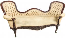 373 - SOFA VICTORIANO DE MEDIADOS DE SIGLO XIX