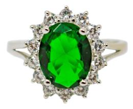 212 - SORTIJA ROSETÓN EN PLATA