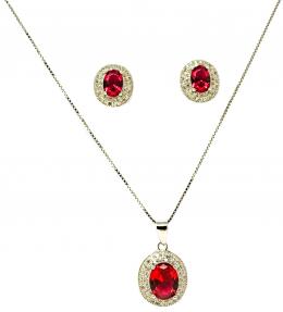 277 - PENDIENTES Y COLGANTE DE PLATA