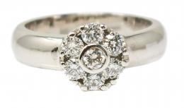 154 - ANILLO ROSETÓN CON BRILLANTES