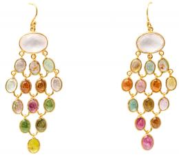 272 - PENDIENTES LARGOS CON TURMALINAS
