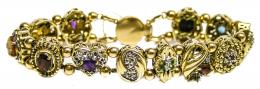 133 - PULSERA CON ROSETONES