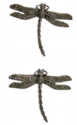 68 - DOS BROCHES LIBELULA
