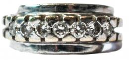 105 - ANILLO MEDIA ALIANZA DE BRILLANTES