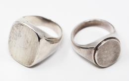 139 - DOS ANILLOS TIPO SELLO