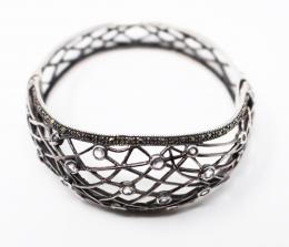 157 - PULSERA ESCLAVA CALADA Y ABOMBADA
