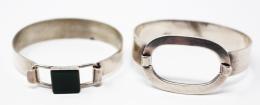 174 - DOS PULSERAS ESCLAVAS DE PLATA