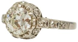 176 - SORTIJA SOLITARIO CIRCA 1920