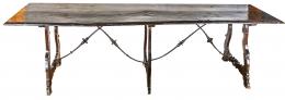 307 - MESA DE COMEDOR DE LIRA S.XIX