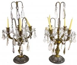 217 - PAREJA DE CANDELABROS DE LOS AÑOS 40