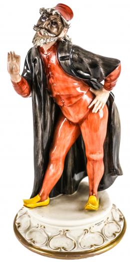 453 - FIGURA EN PORCELANA NAPOLITANA "C.VILLARD"