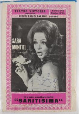 280 - PROGRAMA DE MANO DE SARA MONTIEL FIRMADO POR DALÍ