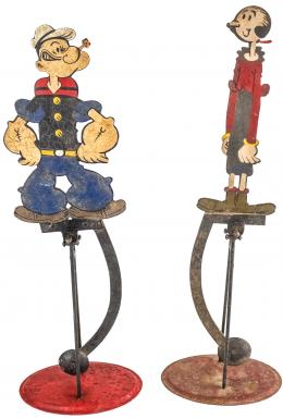 183 - DOS MÓVILES DE LOS AÑOS 60 "POPEYE Y OLIVIA"