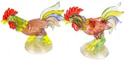 43 - PAREJA DE FIGURAS EN CRISTAL DE MURANO