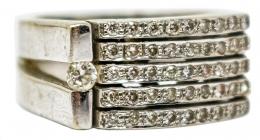 59 - ANILLO ANCHO CON BRILLANTES