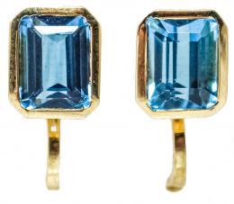 126 - PENDIENTES CON TURMALINAS AZULES
